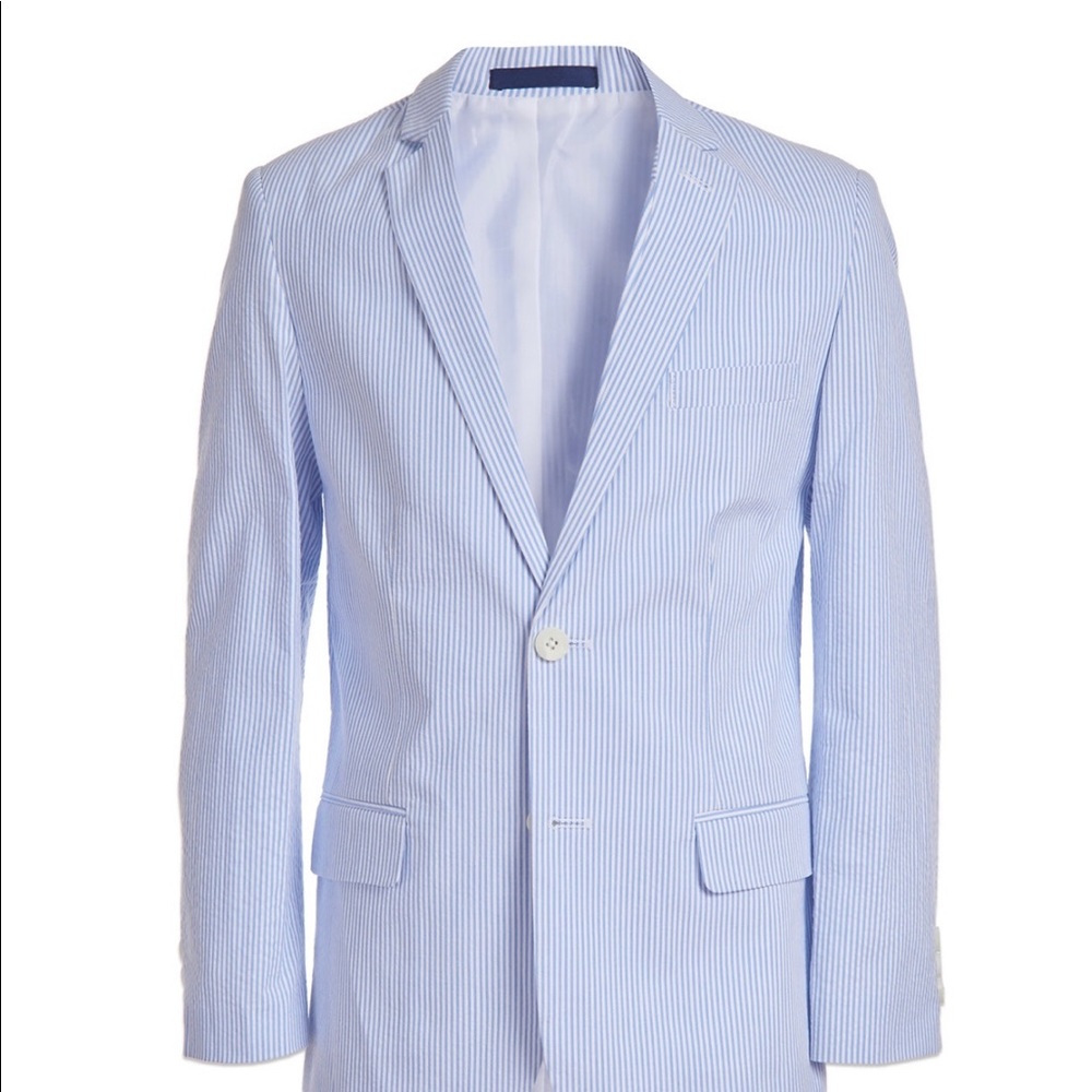 Perfect Summer suit!!! Boys Izod seersucker jacket